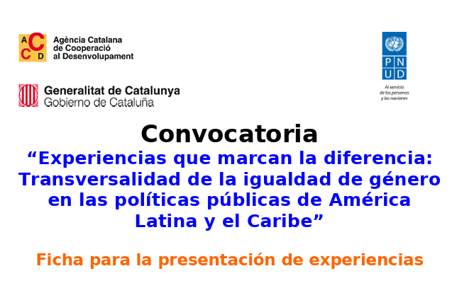 Experiencias que marcan la diferencia: Transversalidad de la igualdad de género en las políticas públicas de América Latina y el Caribe